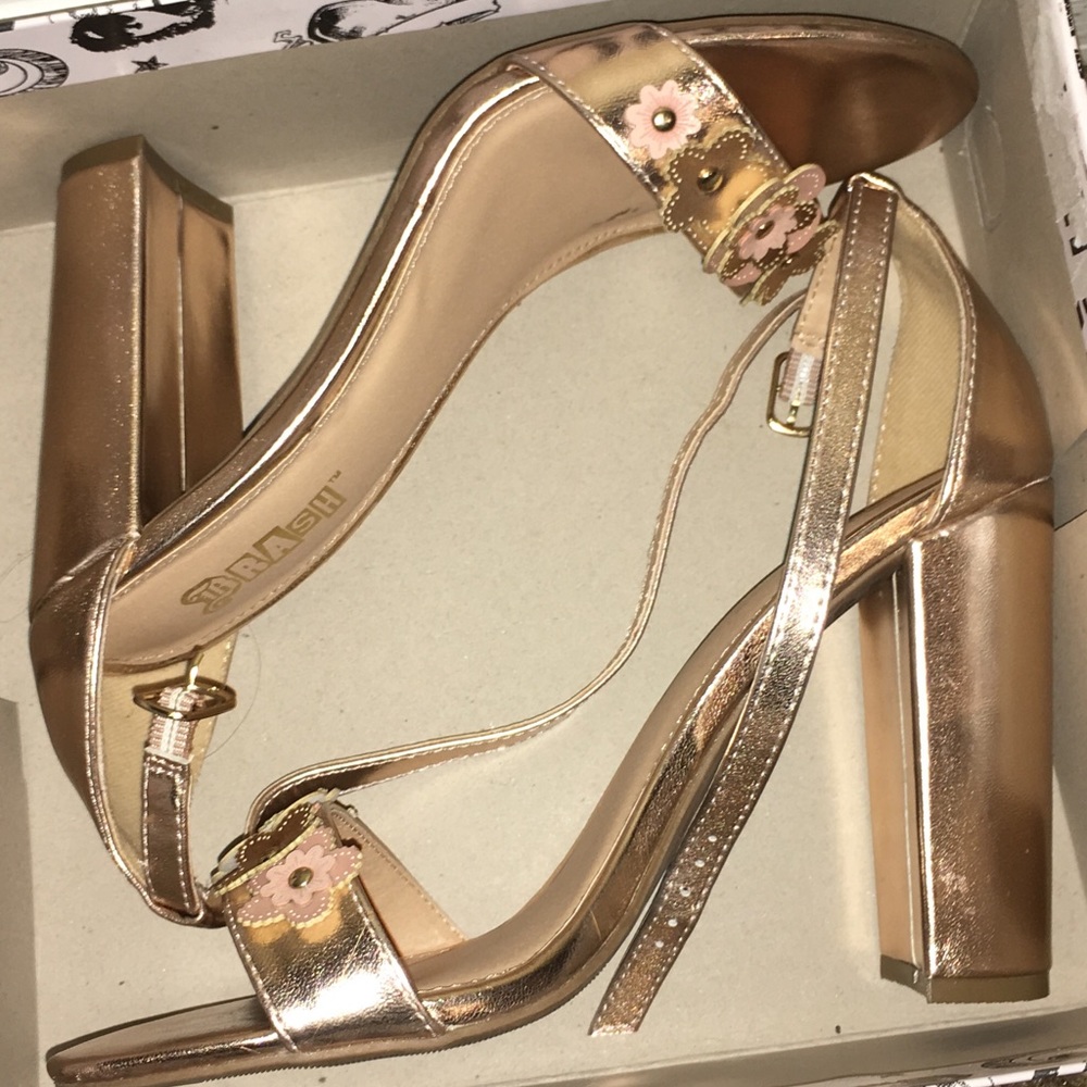 Rose gold heels